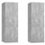 TV Cabinets 2 pcs Concrete Grey 30.5x30x90 cm Engineered Wood