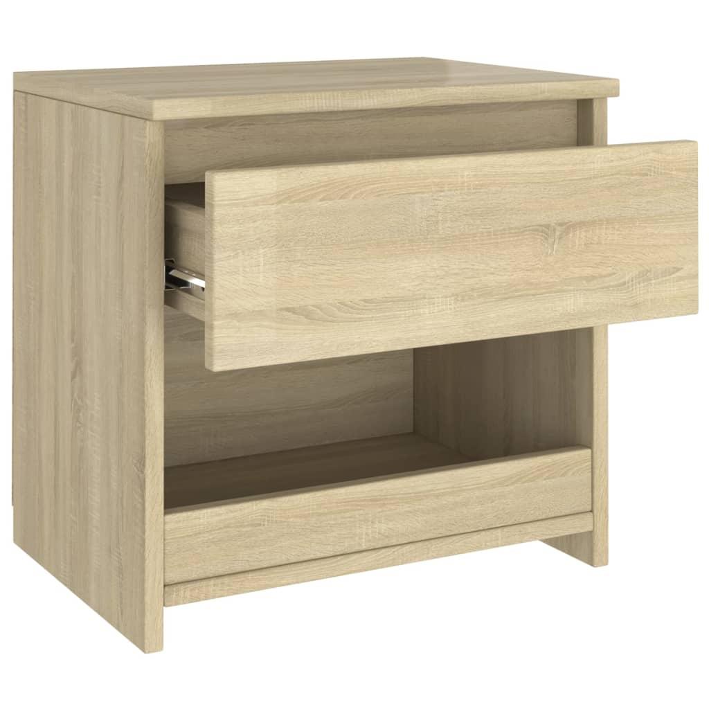 Bedside Cabinet Sonoma Oak 40x30x39 cm Engineered Wood