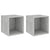 Wall Cabinets 2 pcs Concrete Grey 37x37x37 cm Engineered Wood
