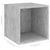 Wall Cabinets 2 pcs Concrete Grey 37x37x37 cm Engineered Wood