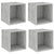 Wall Cabinets 4 pcs Concrete Grey 37x37x37 cm Engineered Wood