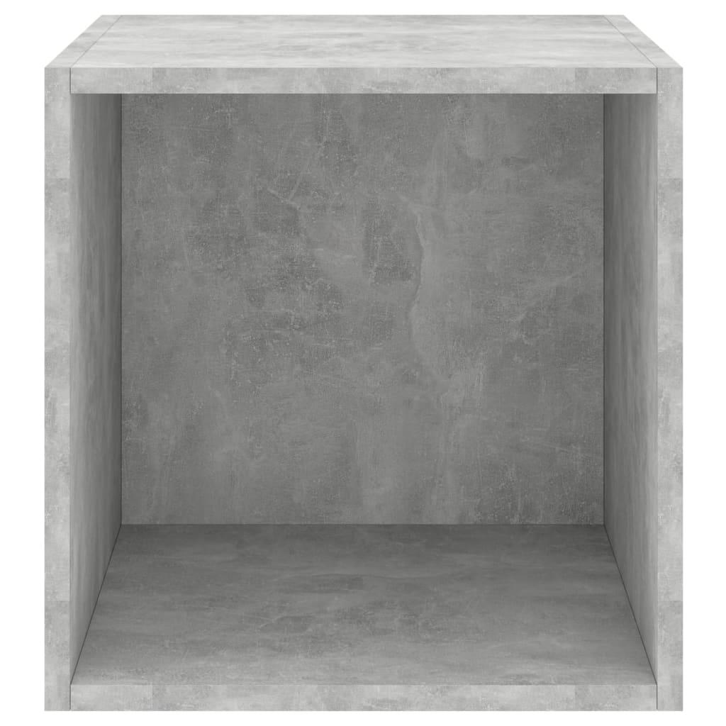 Wall Cabinets 4 pcs Concrete Grey 37x37x37 cm Engineered Wood