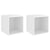 Wall Cabinets 2 pcs High Gloss White 37x37x37 cm Engineered Wood