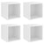 Wall Cabinets 4 pcs High Gloss White 37x37x37 cm Engineered Wood