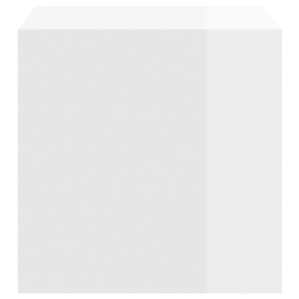 Wall Cabinets 4 pcs High Gloss White 37x37x37 cm Engineered Wood