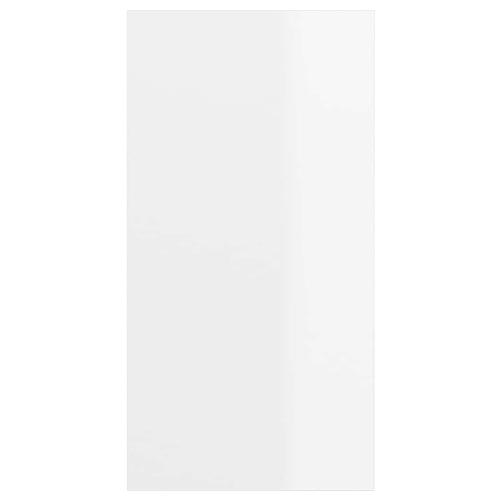 Wall-mounted TV Cabinet High Gloss White 37x37x72 cm Engineered Wood