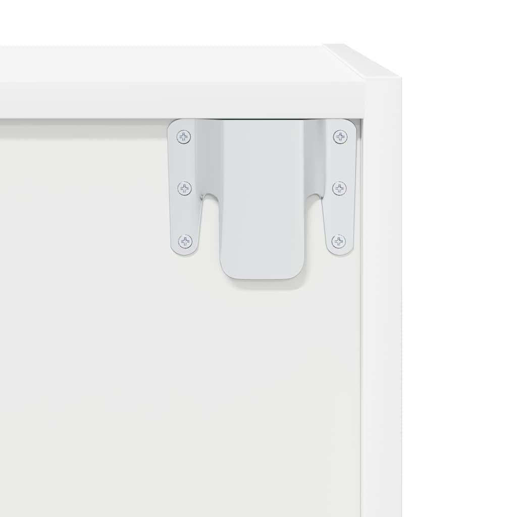 Wall-mounted TV Cabinet White 37x37x107 cm Engineered Wood