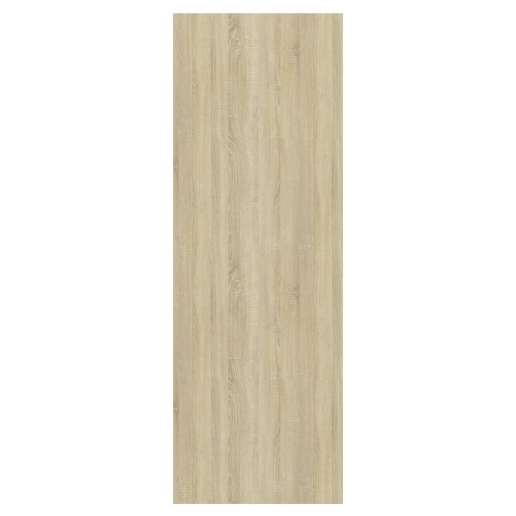 Wall-mounted TV Cabinet Sonoma Oak and White 37x37x107 cm Engineered Wood