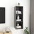 Wall-mounted TV Cabinet High Gloss Grey 37x37x107 cm Engineered Wood
