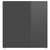 TV Cabinet High Gloss Grey 107x35x37 cm Engineered Wood