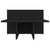 Coffee Table Black 111.5x50x33 cm Engineered Wood