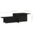 Coffee Table Black 111.5x50x33 cm Engineered Wood