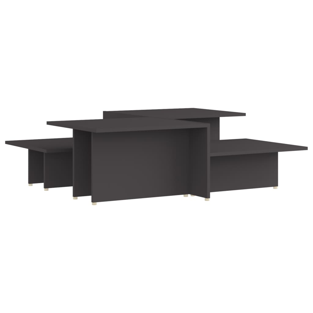 Coffee Tables 2 pcs Grey 111.5x50x33 cm Engineered Wood