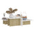 Coffee Tables 2 pcs Sonoma Oak and White 111.5x50x33 cm Engineered Wood
