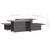 Coffee Tables 2 pcs High Gloss Grey 111.5x50x33 cm Engineered Wood