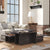 Coffee Tables 2 pcs High Gloss Grey 111.5x50x33 cm Engineered Wood