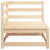 Garden Corner Sofa Solid Pinewood