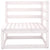 Garden Corner Sofa White Solid Pinewood