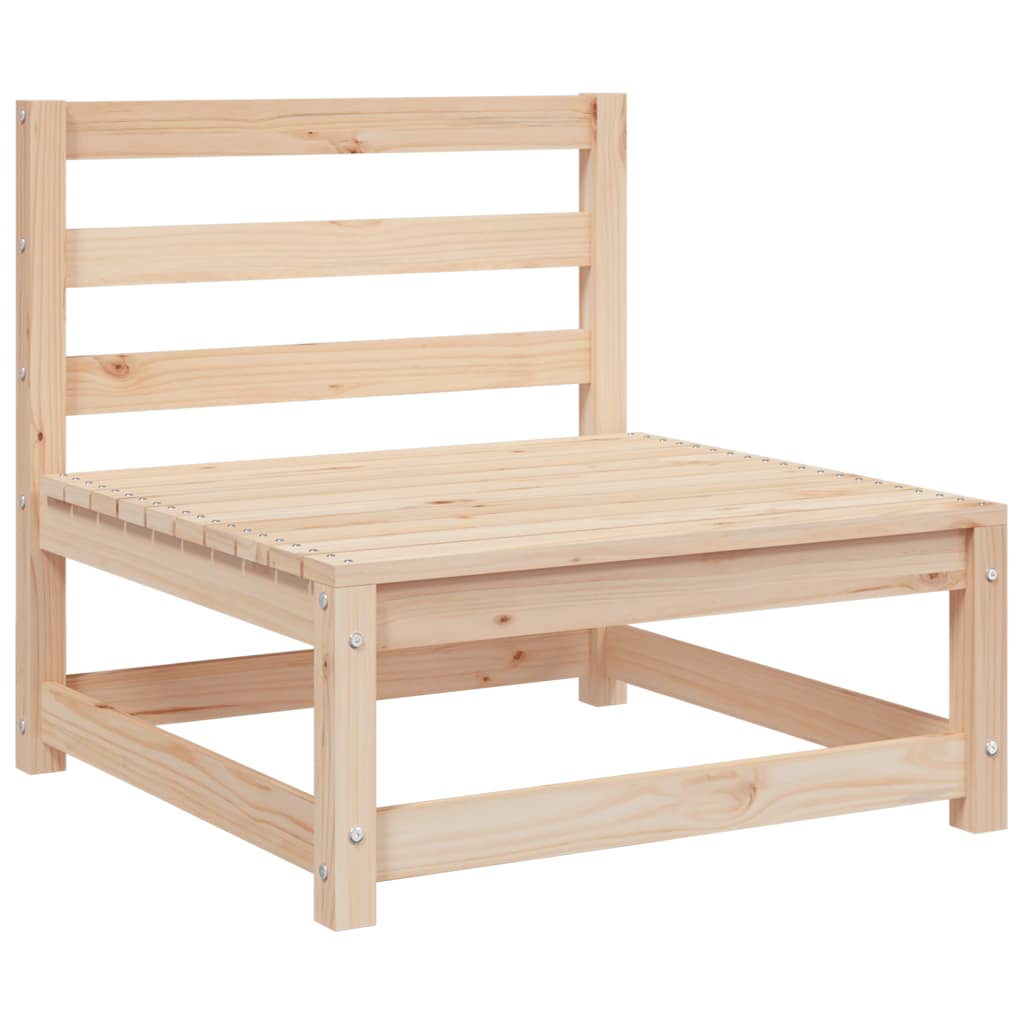 Garden Middle Sofa Solid Pinewood