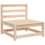 Garden Middle Sofa Solid Pinewood