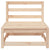 Garden Middle Sofa Solid Pinewood