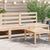Garden Middle Sofa Solid Pinewood