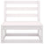 Garden Middle Sofa White Solid Pinewood