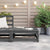 Garden Footstool 70x70x30 cm Grey Solid Pinewood