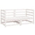 Garden Corner Sofas 2 pcs White Solid Pinewood