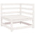 Garden Corner Sofas 2 pcs White Solid Pinewood