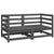 Garden Corner Sofas 2 pcs Grey Solid Pinewood