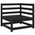 Garden Corner Sofas 2 pcs Black Solid Pinewood