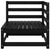 Garden Corner Sofas 2 pcs Black Solid Pinewood