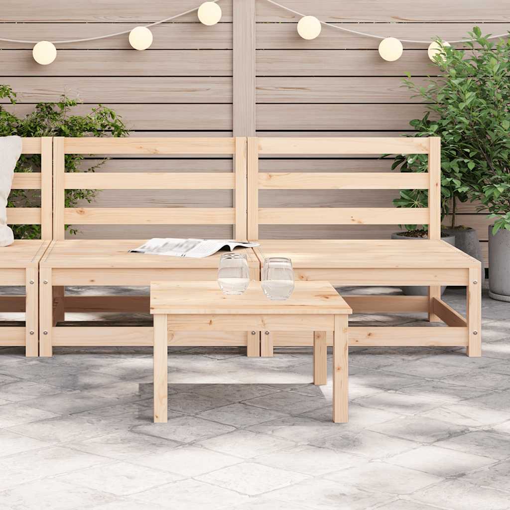 Garden Middle Sofas 2 pcs Solid Pinewood