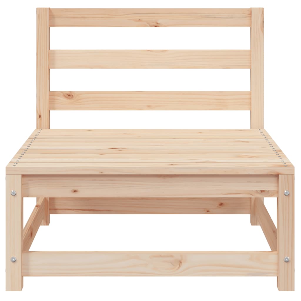 Garden Middle Sofas 2 pcs Solid Pinewood