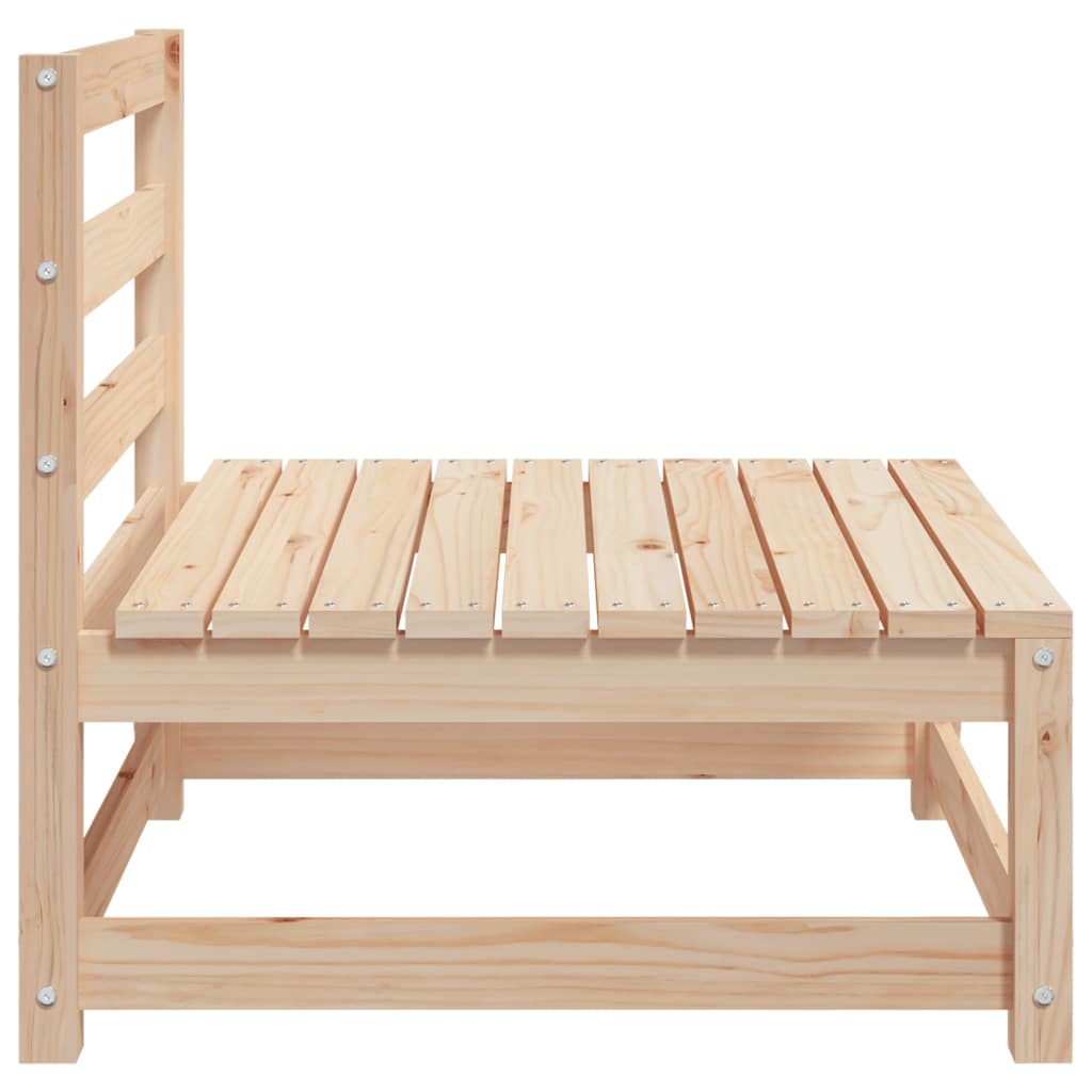 Garden Middle Sofas 2 pcs Solid Pinewood