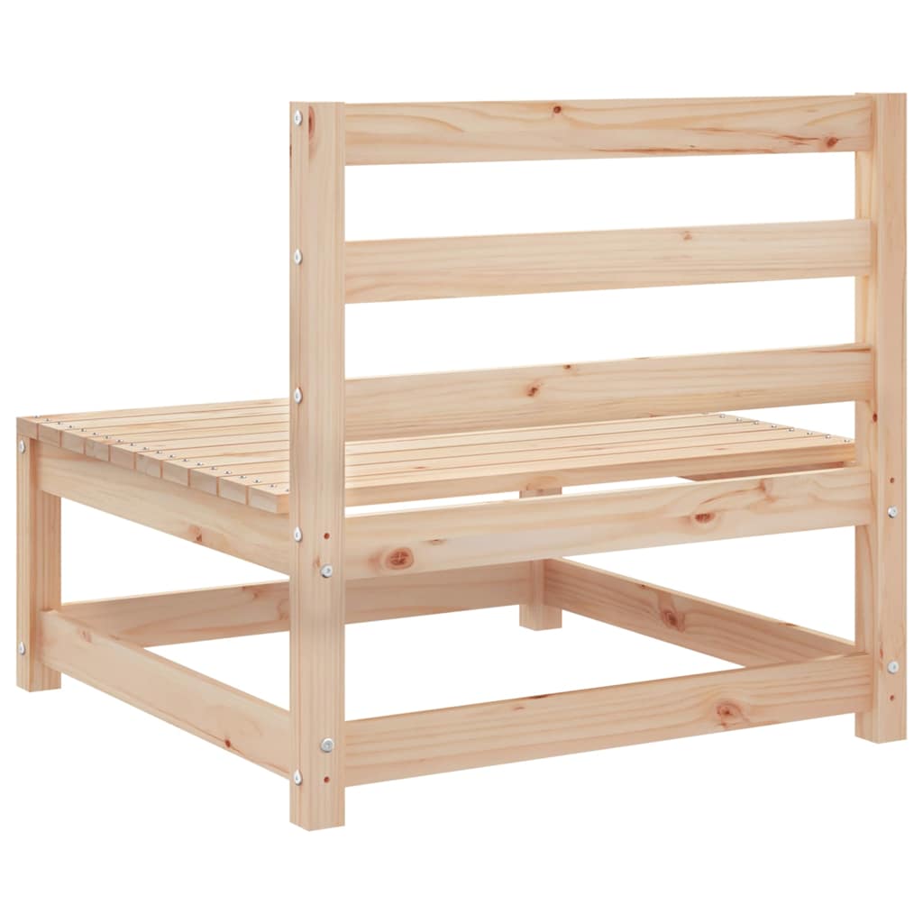 Garden Middle Sofas 2 pcs Solid Pinewood