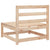 Garden Middle Sofas 2 pcs Solid Pinewood