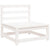 Garden Middle Sofas 2 pcs White Solid Pinewood