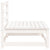 Garden Middle Sofas 2 pcs White Solid Pinewood
