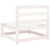 Garden Middle Sofas 2 pcs White Solid Pinewood