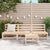 Garden Middle Sofas 3 pcs Solid Pinewood