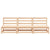 Garden Middle Sofas 3 pcs Solid Pinewood