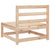 Garden Middle Sofas 3 pcs Solid Pinewood