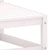 2 Piece Garden Lounge Set White Solid Pinewood