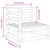 2 Piece Garden Lounge Set White Solid Pinewood