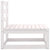 2 Piece Garden Lounge Set White Solid Pinewood