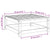 2 Piece Garden Lounge Set White Solid Pinewood
