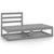 2 Piece Garden Lounge Set Grey Solid Pinewood
