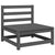 2 Piece Garden Lounge Set Grey Solid Pinewood